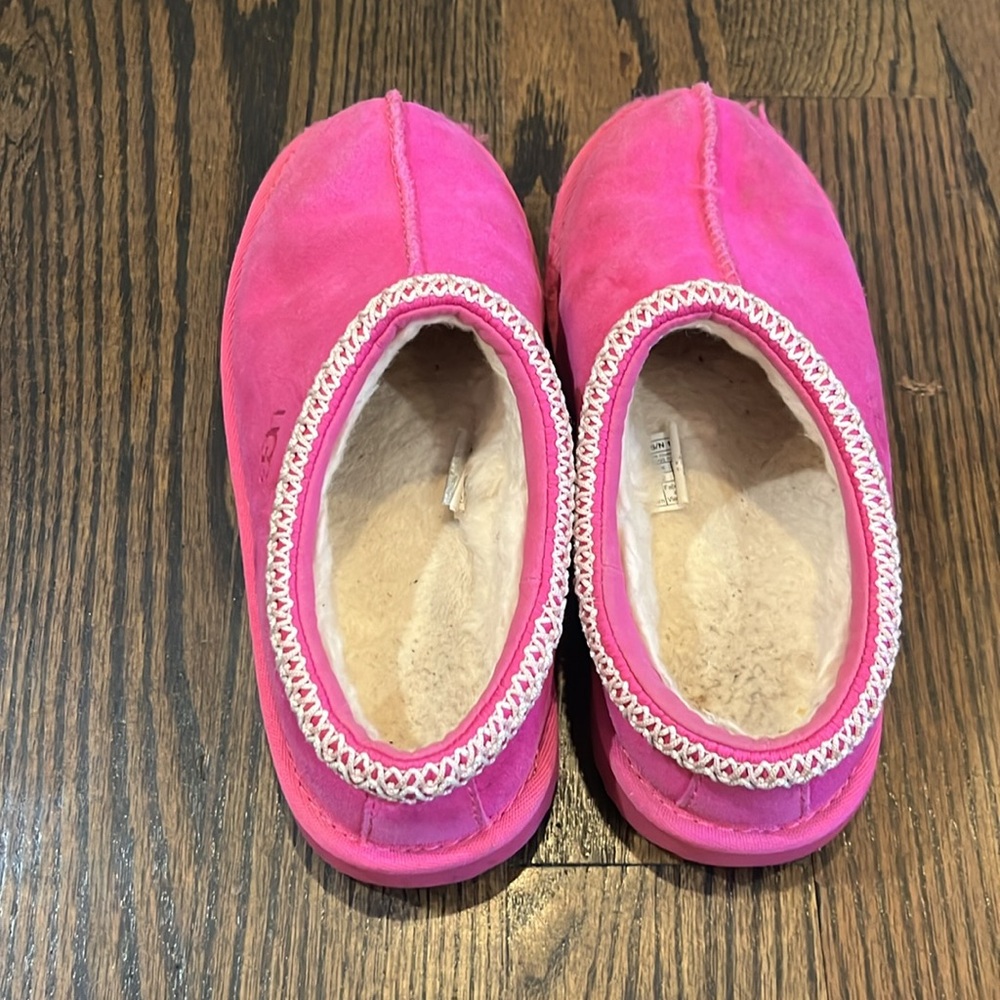 Ugg Tasman II slipper pink girls size 3 - Picture 3 of 9